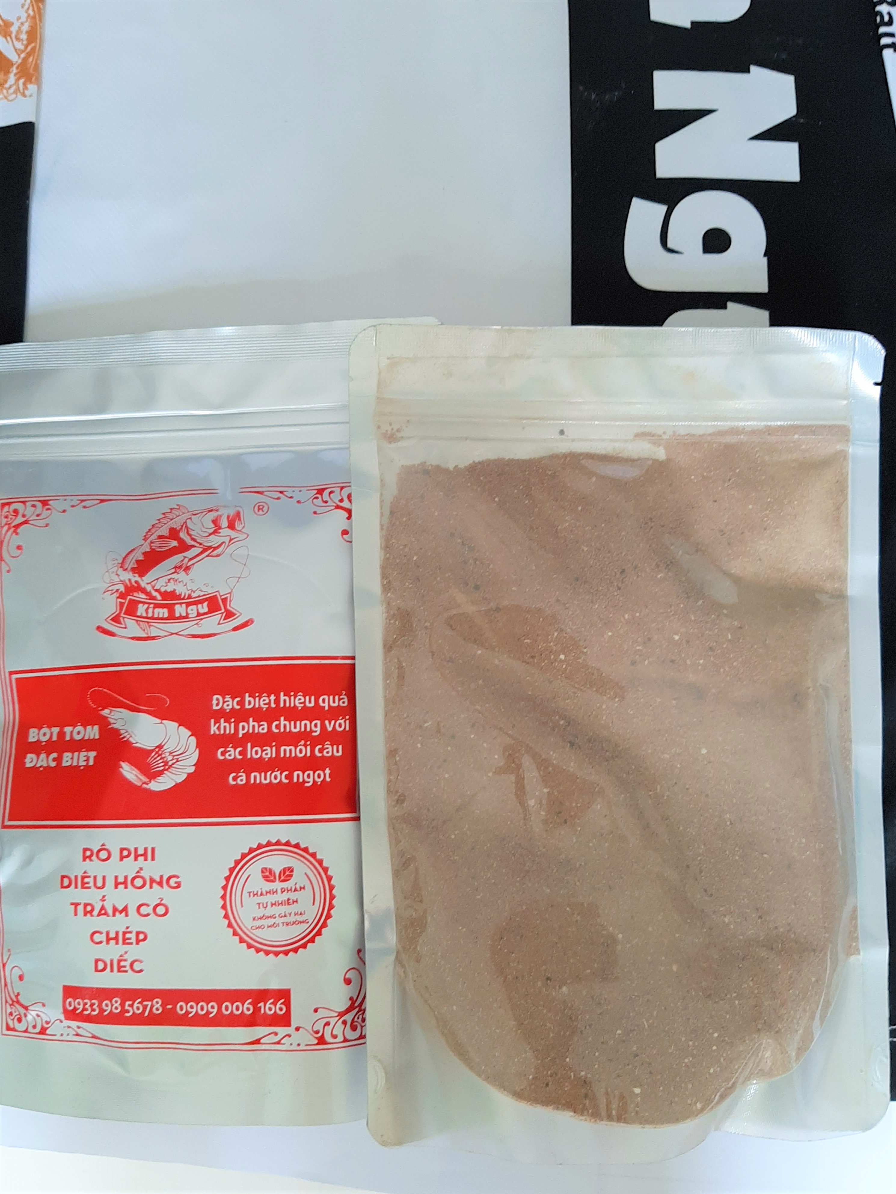 BỘT TÔM ĐẶC BIỆT CÂU CÁ  RÔ PHI  ( ĐỘ ĐẠM CAO)