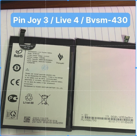 pin zin hãng vsmart joy 3 / live 4 / bvsm430 / 5000mah