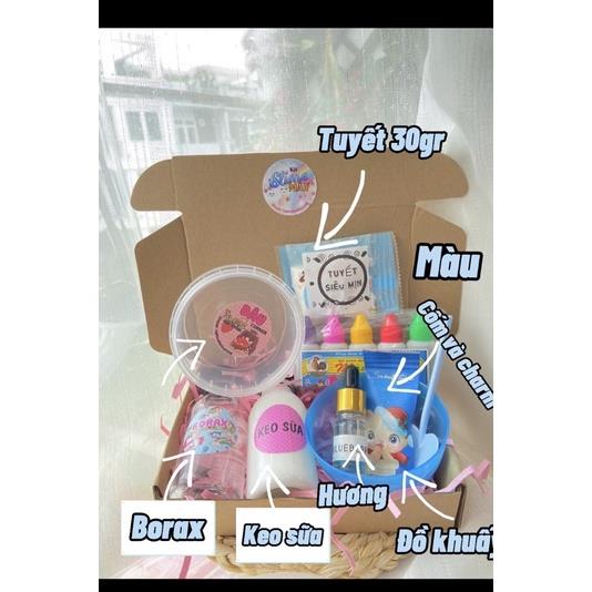 Bộ Kit Slime Mây kèm HDSD ( Tuyết mịn - Tuyết mỹ)