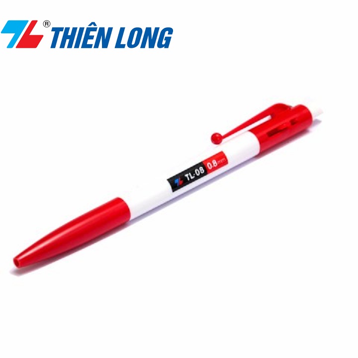Bút bi bấm Thiên Long ngòi 0.8mm TL-08 sản phẩm chính hãng