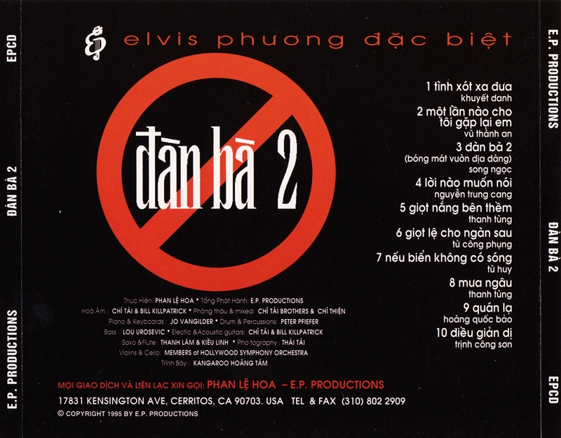 [MD-CD] Bộ 2 Đĩa CD Elvis Phương Đặc Biệt - Đàn Bà 1 và 2
