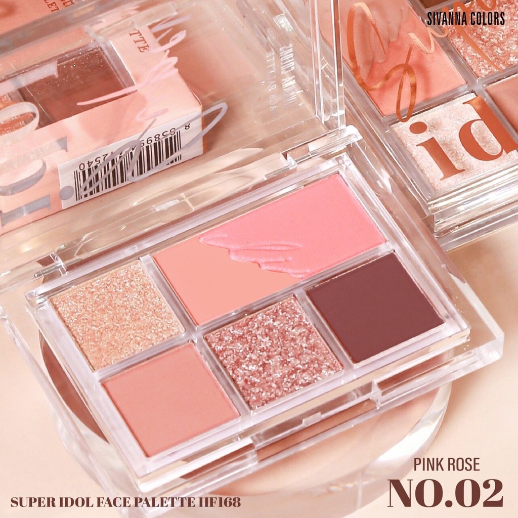 Bảng phấn mắt sivanna colors super idol 5 ô