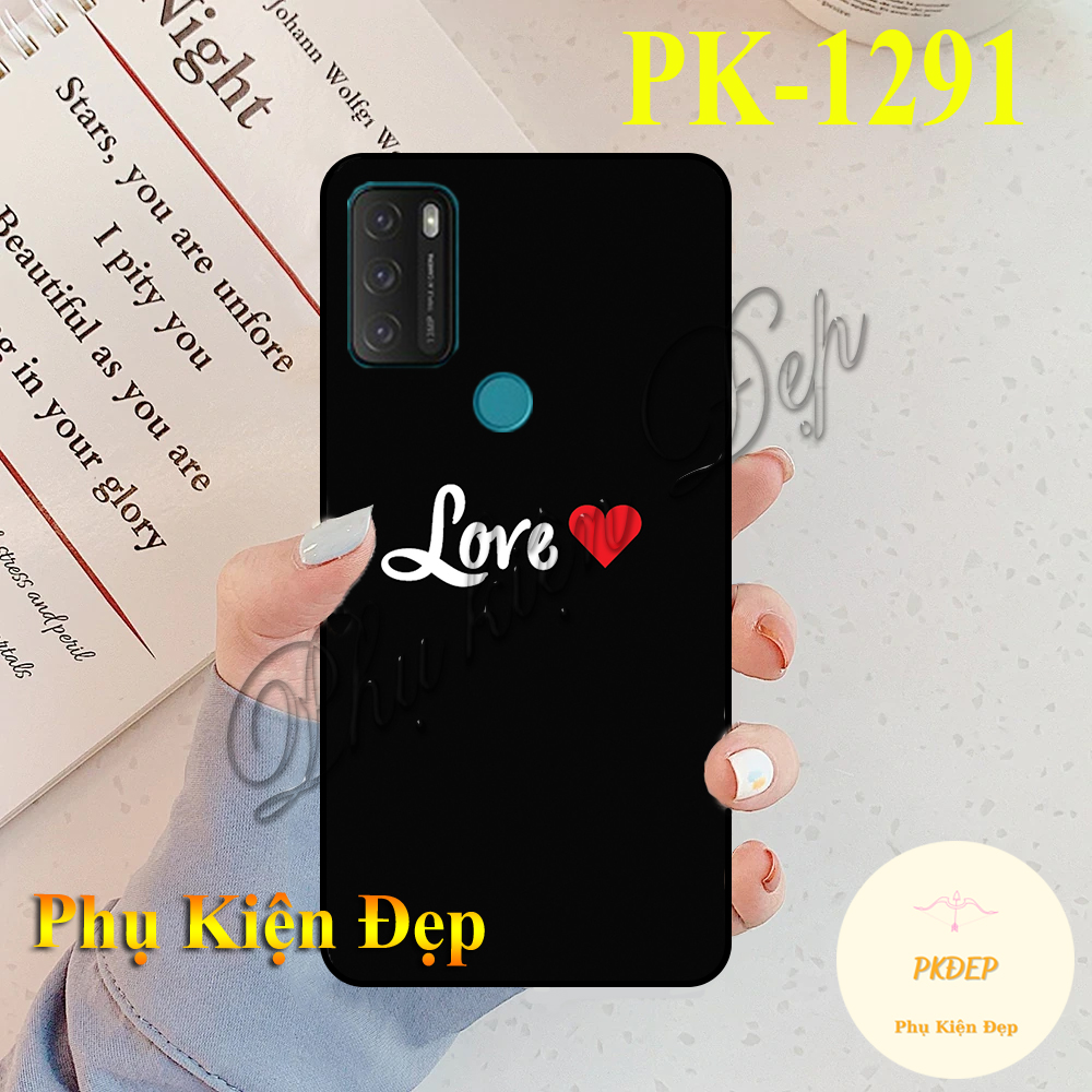 [HCM]Ốp lưng Vsmart Star 5 dẻo đen in hình Cô gái thả thính