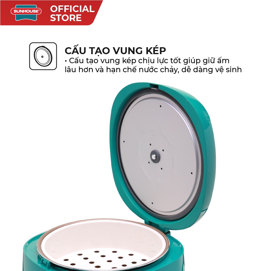 Nồi cơm điện 1.8L SUNHOUSE MAMA SHD8652G