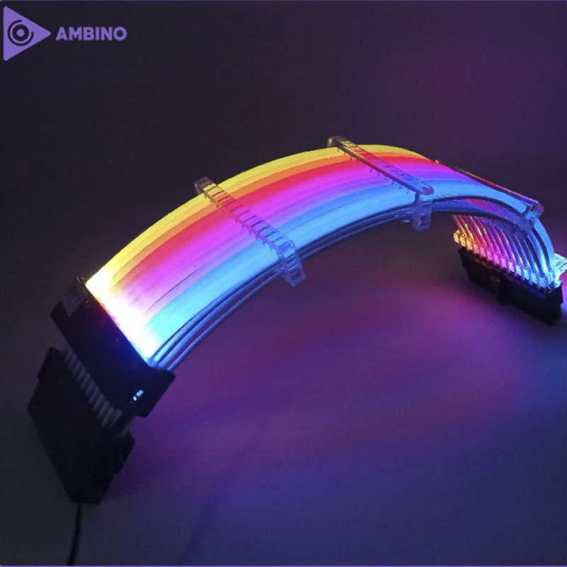 Bảng giá Dây nối dài 24Pin/8Pin/6Pin AMBINO Rainpow LED A-RGB Phong Vũ