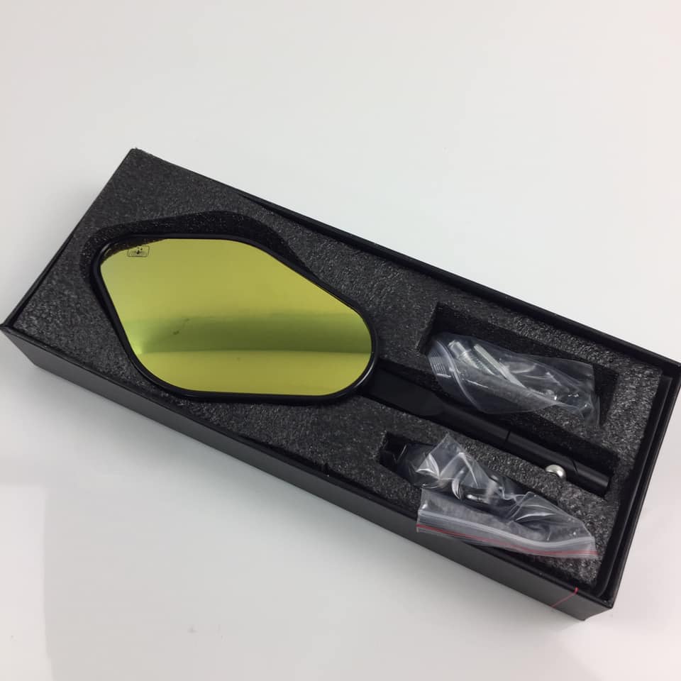 Gương / Kính chiếu hậu xe máy cao cấp Rioma Eliss (kính trái - đen)