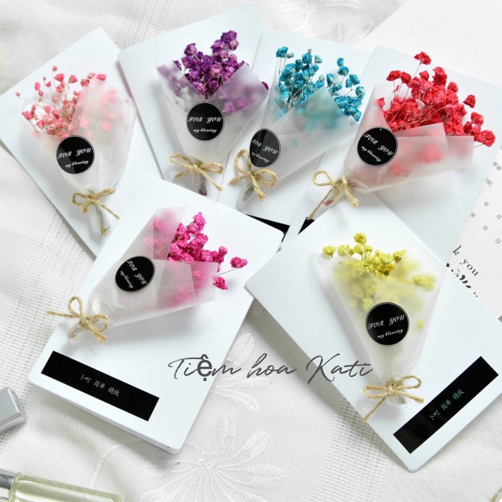 Thiệp hoa khô handmade, thiệp quà tặng