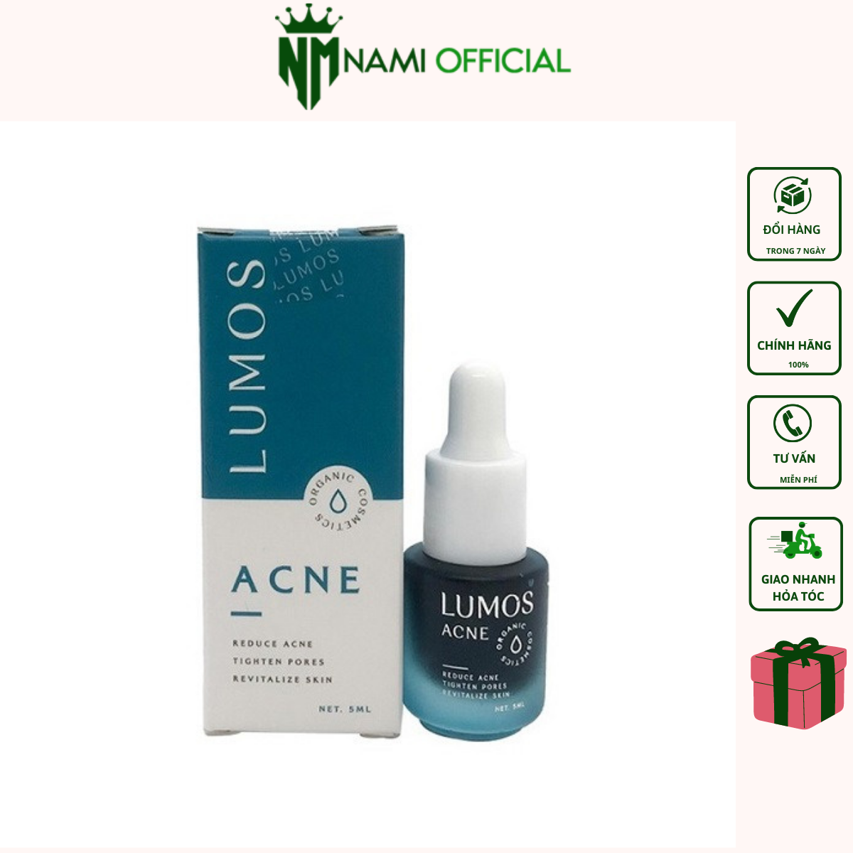 [MẪU MỚI] SERUM MỤN LUMOS ACNE 5ML- XÓA MỤN [CHÍNH HÃNG]