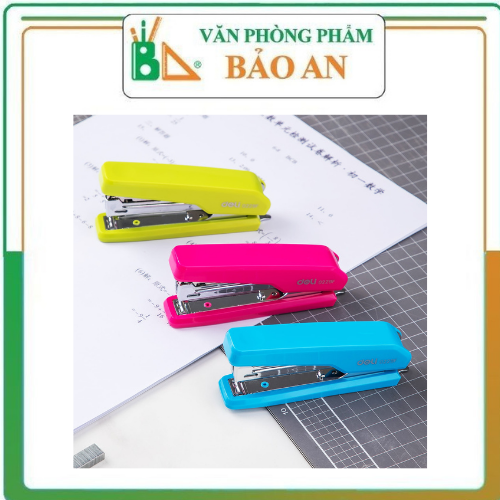 Dập ghim 10 deli - xanh dương/xanh lá/hồng - e0229f