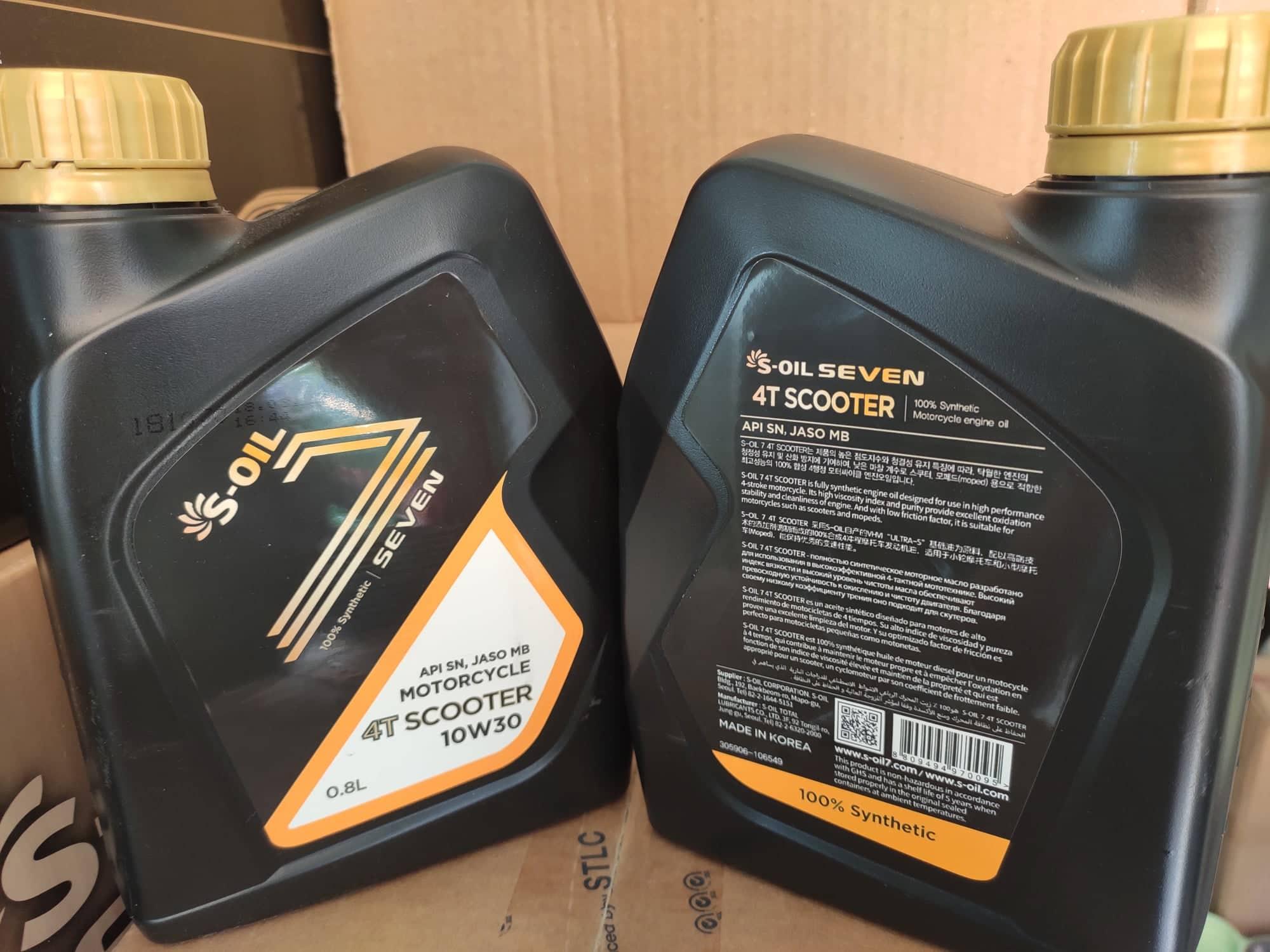 S-OIL SCOOTER 10W30 - 800ML