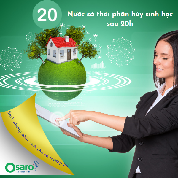 Nước rửa chén hữu cơ OSARO 1000g tinh dầu Quế