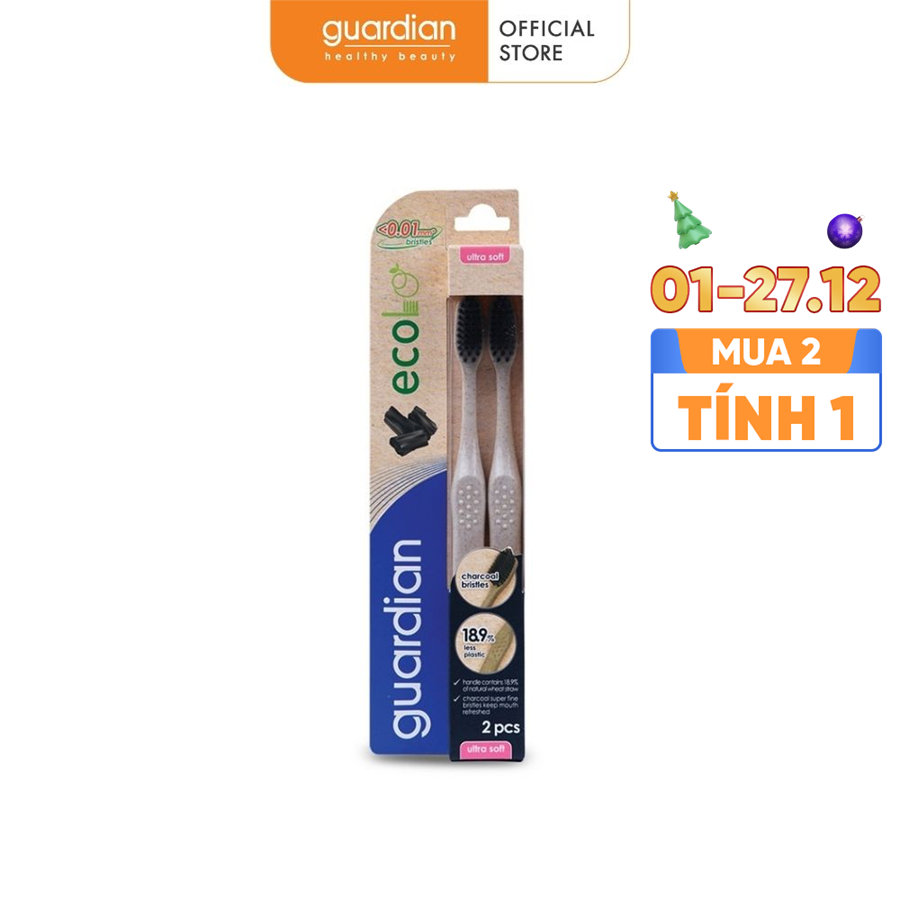 [Take-out] Bàn chải đánh răng Guardian Than hoạt tính – 2 cây