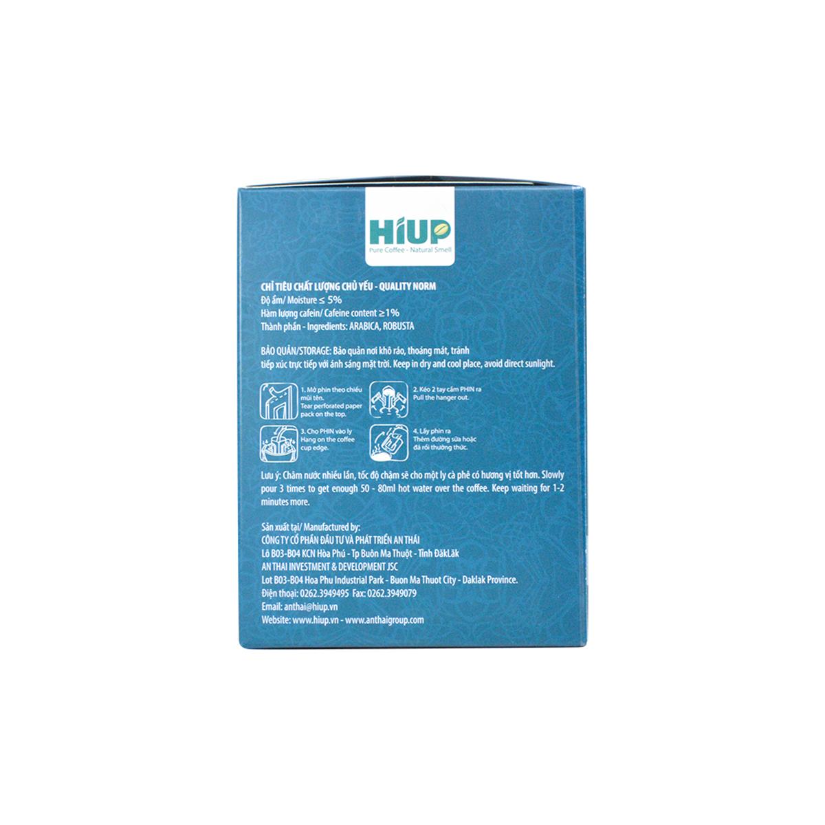 Combo 2 hộp cà phê phin giấy (hộp 10 phin x 12gr) - HIUP Coffee