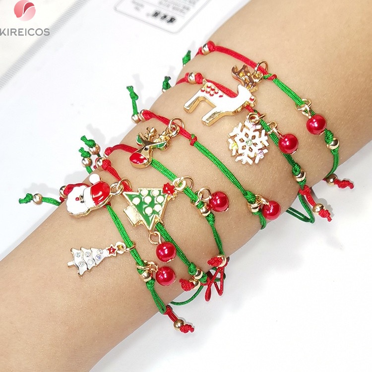 Vòng chỉ lắc đeo tay noel cao cấp siêu xinh - kireicos