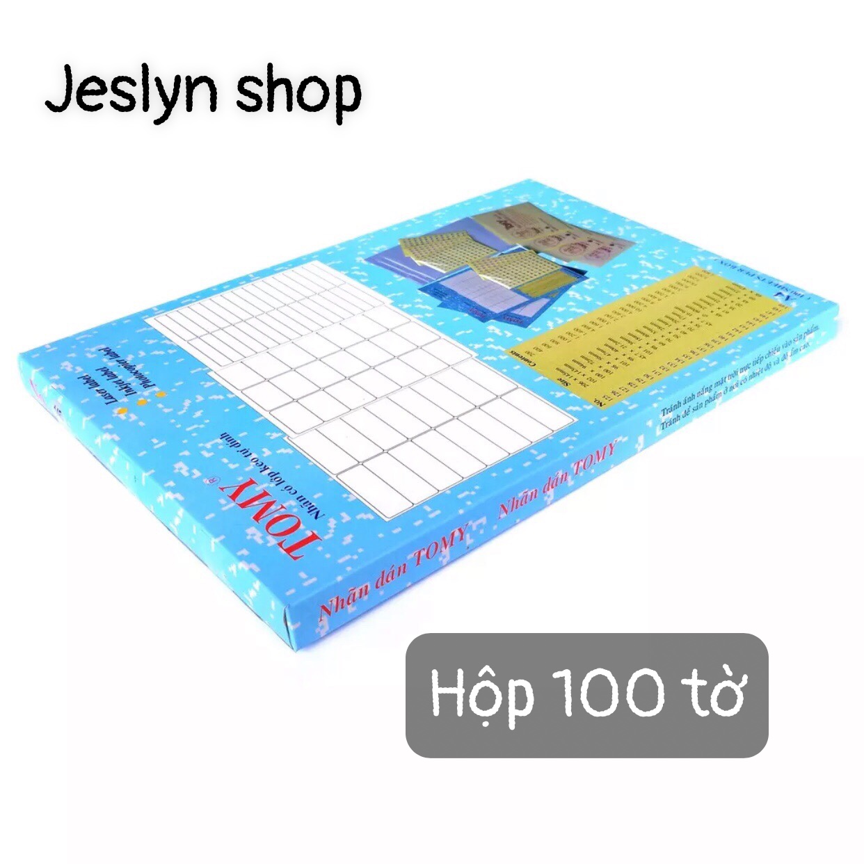 Xấp 20 tờ giấy decal A4 Tomy 145 in mã vạch Mincode, Barcode, QR code, in mã sản phẩm