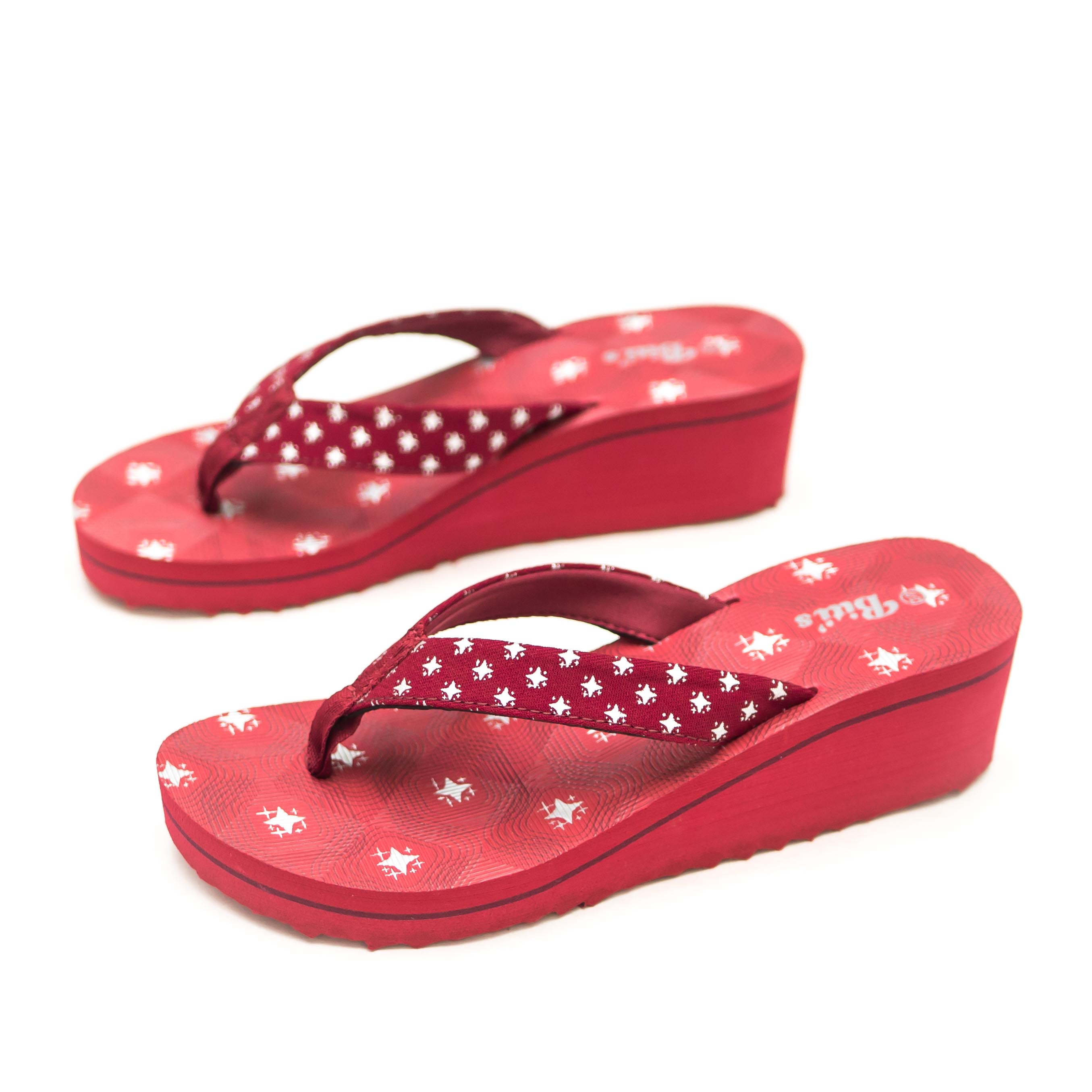 [Hoàn Xu] [SALE GIẢM SỐC] DÉP KẸP XỐP NỮ BITIS XỎ NGÓN ĐẾ CAO NGÔI SAO DXW195500 (ĐEN + XANH NHỚT + ĐỎ) - BITIS