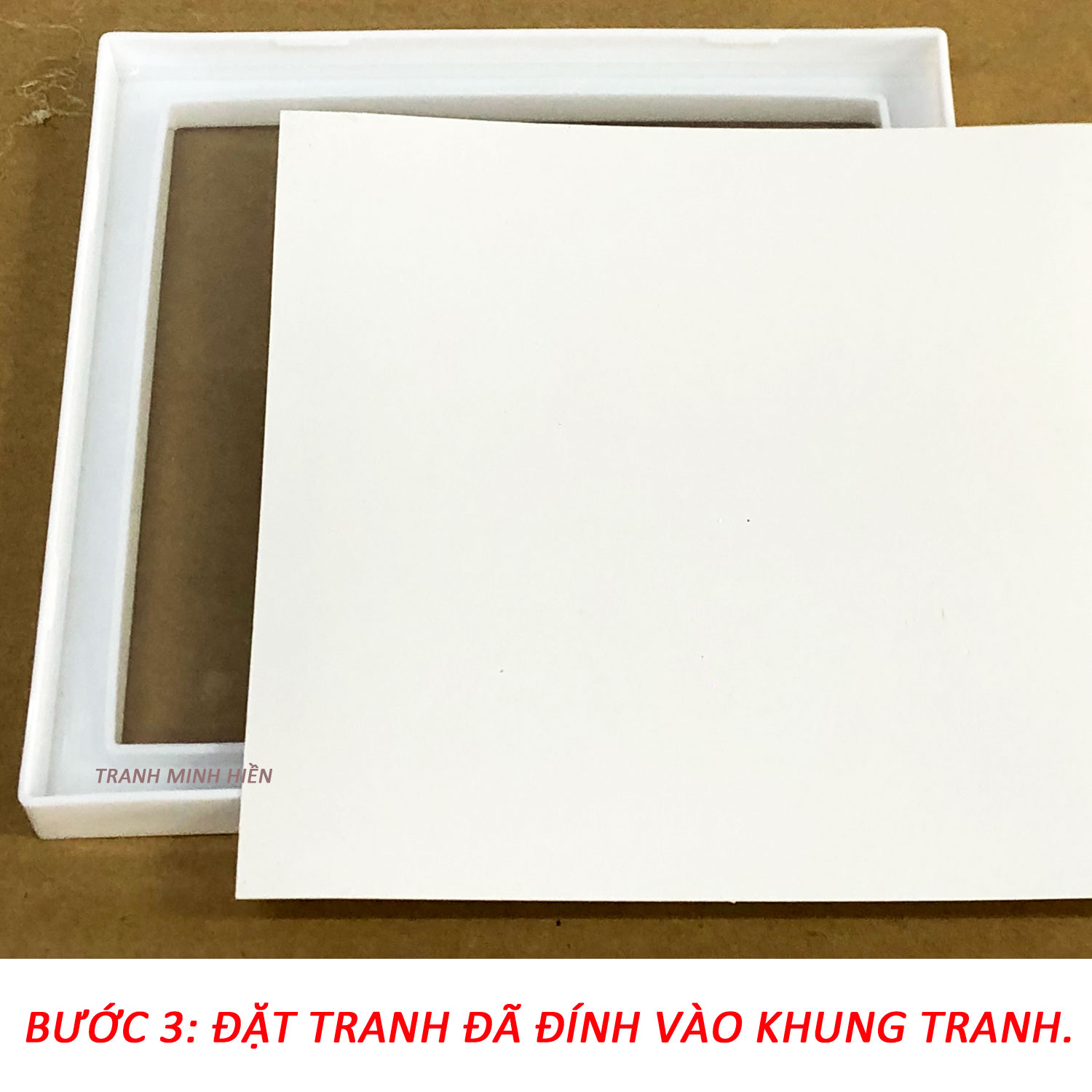 Tranh Đính Đá Tặng Khung - Gấu Con Đáng Yêu 38 - Tranh Minh Hiền (TỰ ĐÍNH ĐÁ)