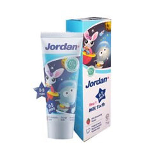 Combo 2 Kem đánh răng JORDAN STEP 1 vị dâu (Cho bé từ 0_5 Tuổi)