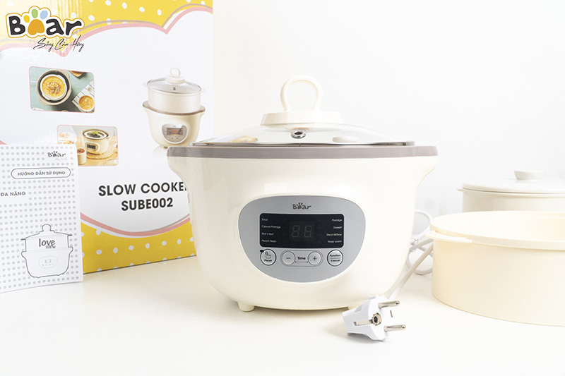 NỒI NẤU CHÁO CHẬM BEAR 1,6 LÍT