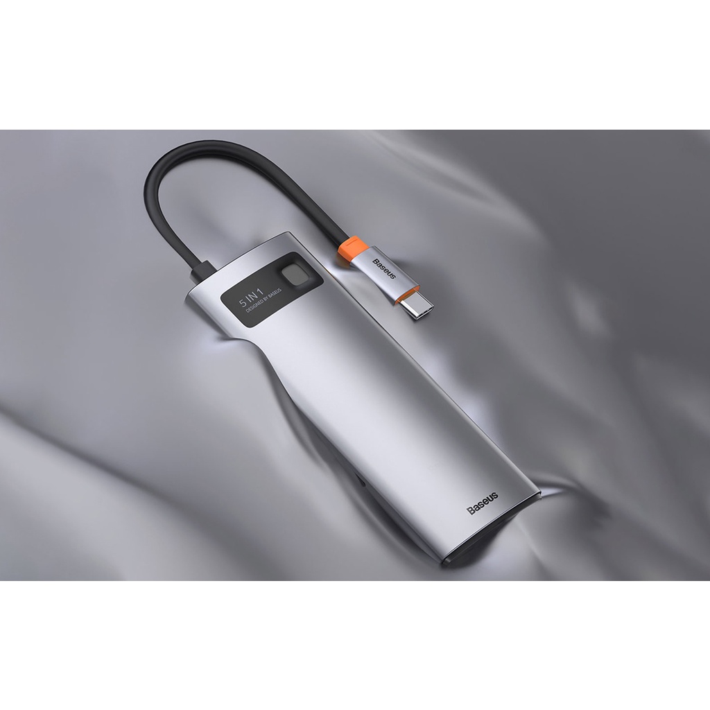 (Hub) Bộ chuyển đổi đa năng Baseus Type-C to HDMI USB3.0 SD Card Reader Type C PD 100W, Multifunctional HUB) - CAHUB , Dùng cho TIVI , Màn Hình Máy Tính