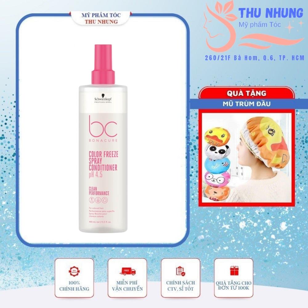 Xịt dưỡng giữ màu tóc nhuộm Schwarzkopf BC Bonacure pH 4.5 Color Freeze Spray Conditioner 200ml