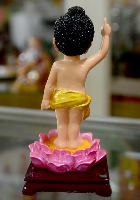 [HCM]Tượng Đức Phật Đản Sanh vẽ màu cao 13cm.