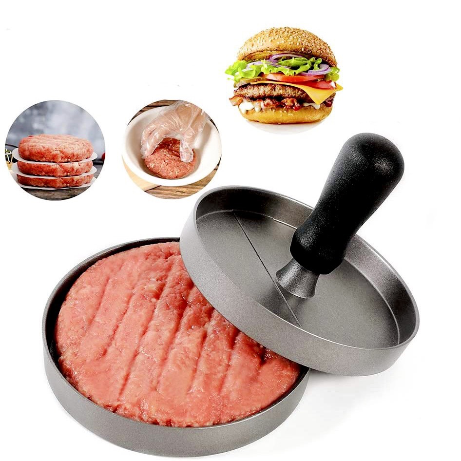 Khuôn ép thịt hamburger hình tròn/ Dụng cụ ép thịt làm hamburger