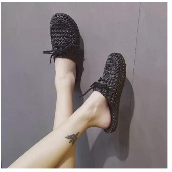 [HCM]Dép bít đầu nữ cột dây