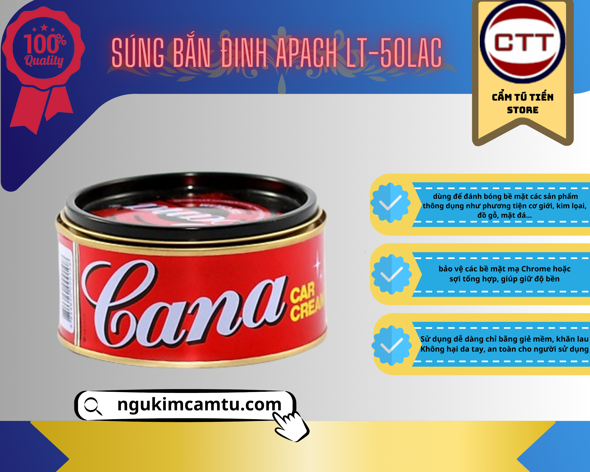 Hộp Cà Na dùng để đánh bóng