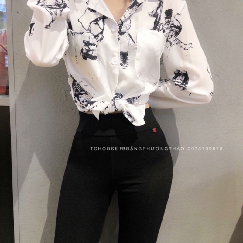 Quần legging GC,quần legging nữ chất cotton co giãn 4 chiều [NEW FASHION SHOP]