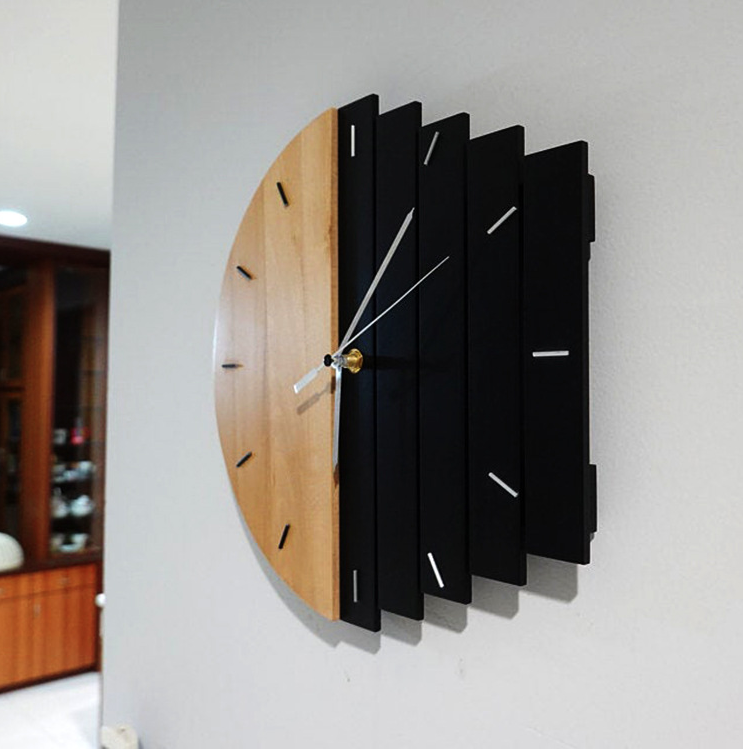 Đồng Hồ Gỗ Decor Treo Tường Mixor Clock - Mã MC01
