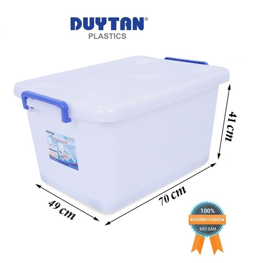 [HCM][ HỮU ÍCH] Thùng Nhựa Duy Tân Có Bánh Xe 90 Lít (70 x 49 x 41 cm) No.747