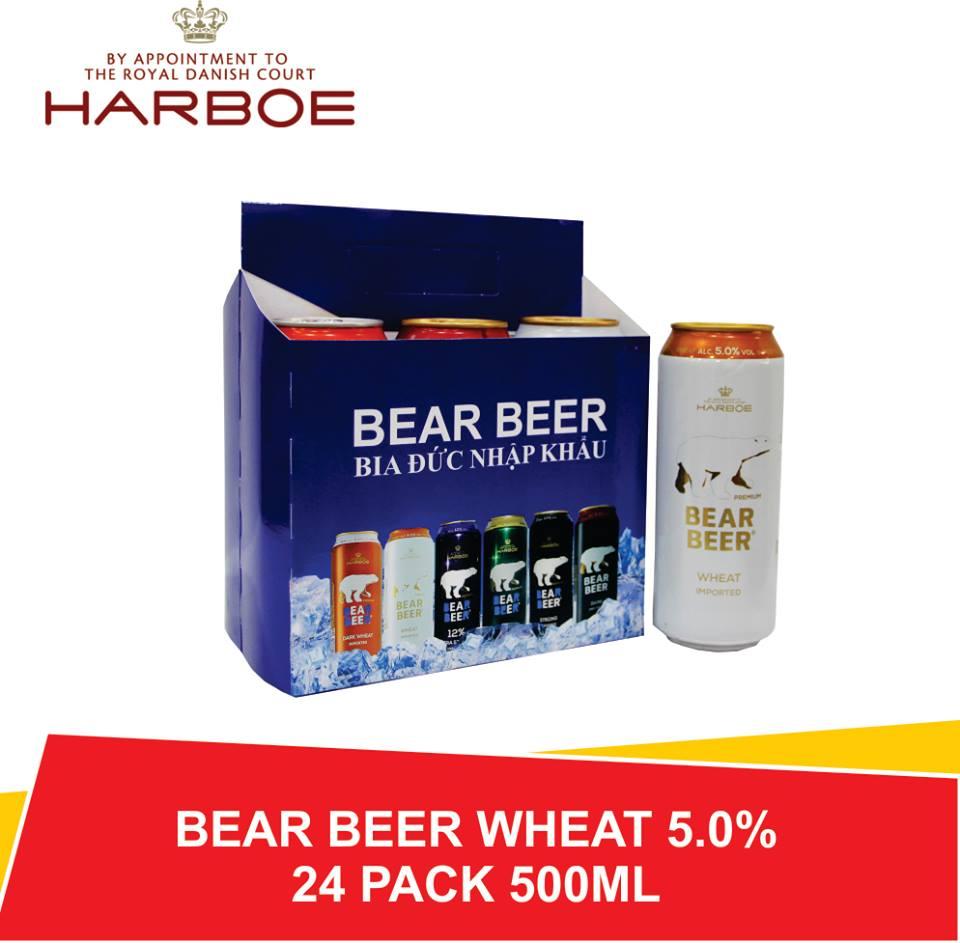 [HCM]BIA GẤU/BEAR BEER WHEAT 5.0% 500ML