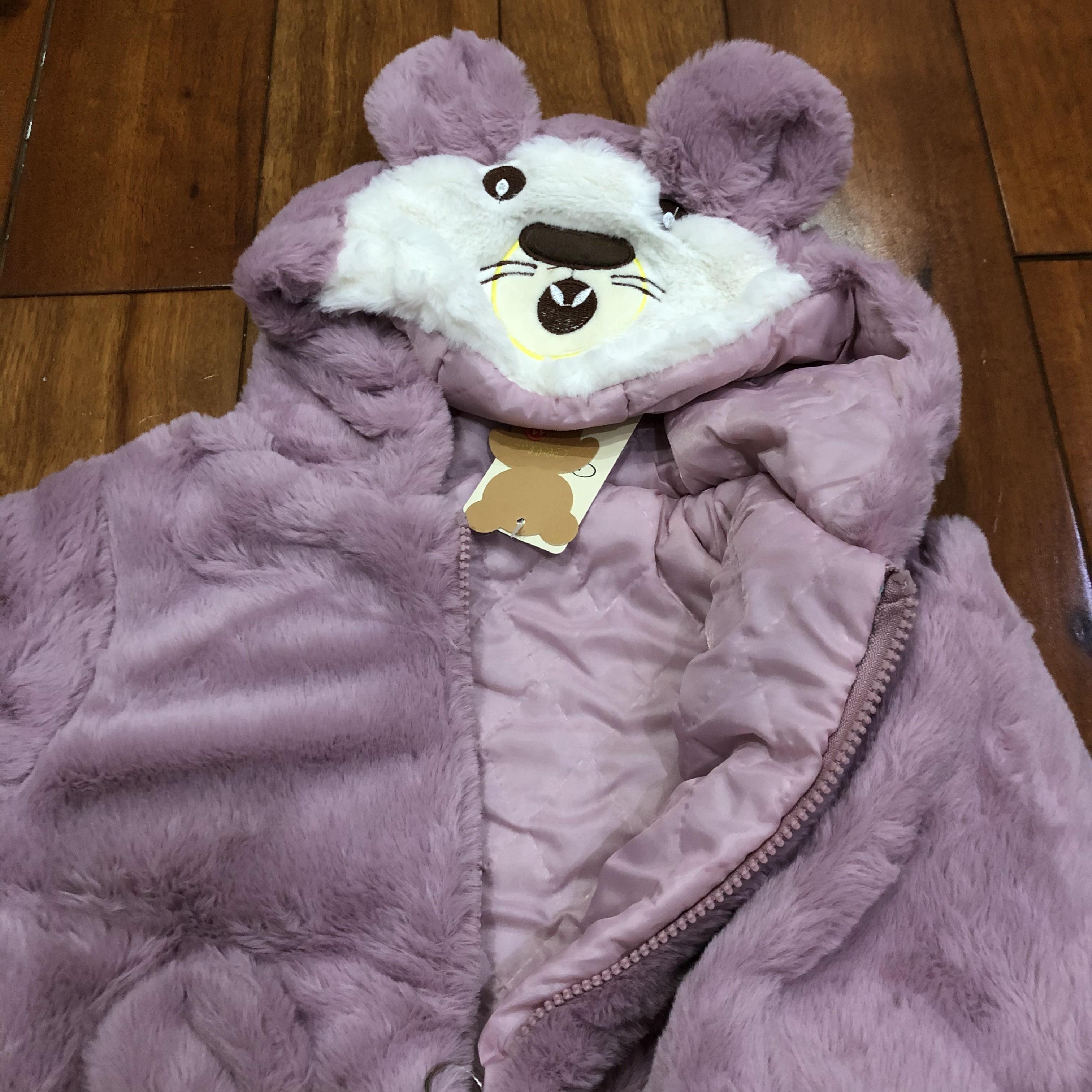 Áo khoác lông cừu dành cho bé từ 8 - 14kg