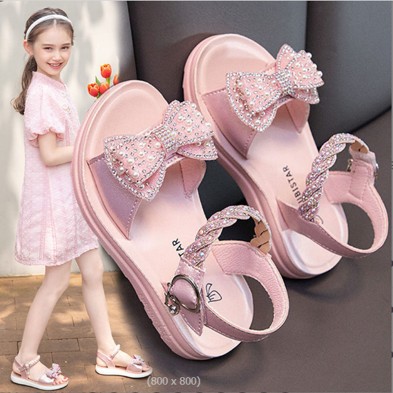 Dép sandal bé gái hàn quốc_TT383