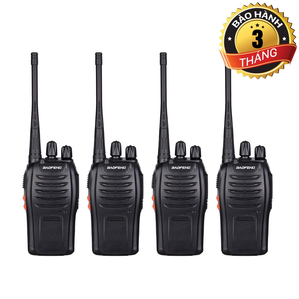 Bộ 04 Bộ đàm Baofeng BF888S - BH:3 Tháng
