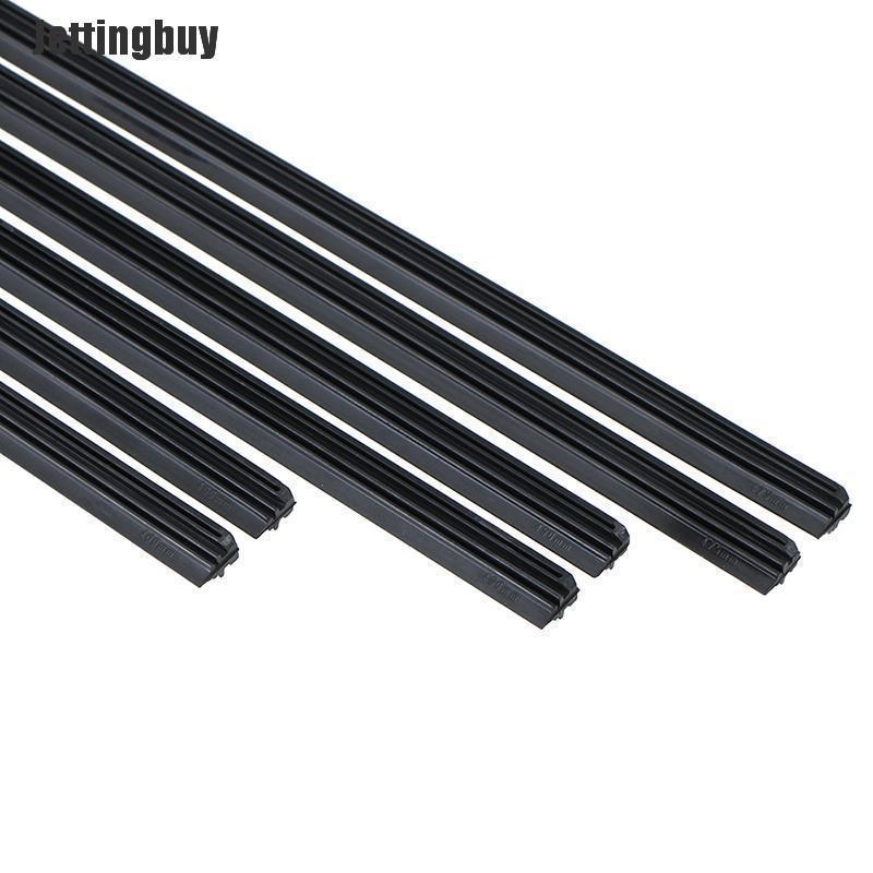 Jettingbuy 2Pcs Car soft rubber bone windshield wiper blade refill strips 6mm 14-22'' A4
