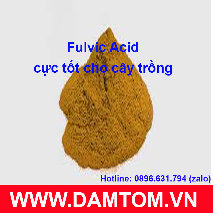 Axit Fulvic 70%- Phân bón (Fulvic Acid) tan trong nước (gói 1kg)