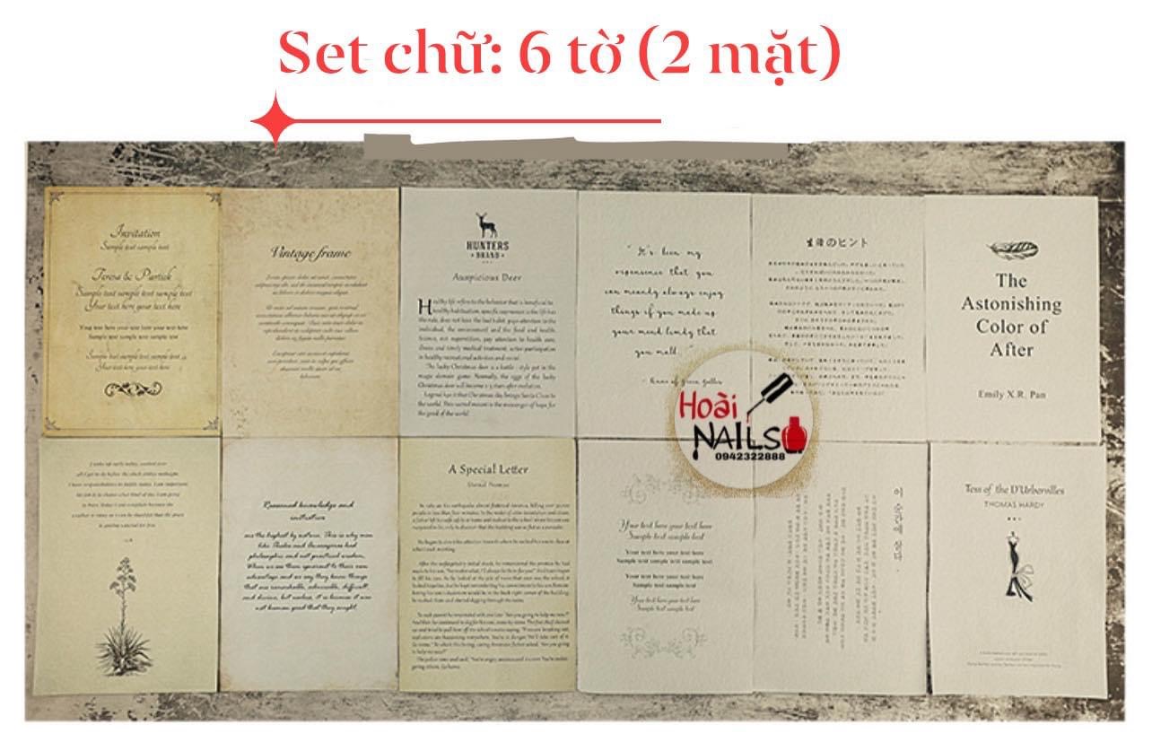 Set giấy decor chụp ảnh mẫu móng tay