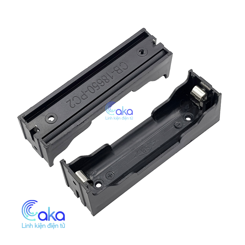 Đế Pin 18650 1 Cell Có Chân Hàn PCB Xuyên Lỗ – Đế Gắn Pin 18650 Cho Mạch Điện Tử DIY