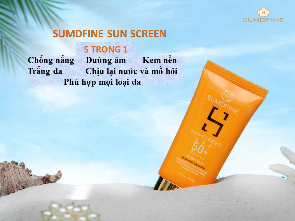 Kem chống nắng SUMDFINE SUNSCREEN SPF 50+, PA+++ [Hàng chính hãng]