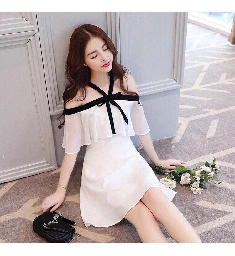 ĐẦM TRỄ VAI THẮT NƠ