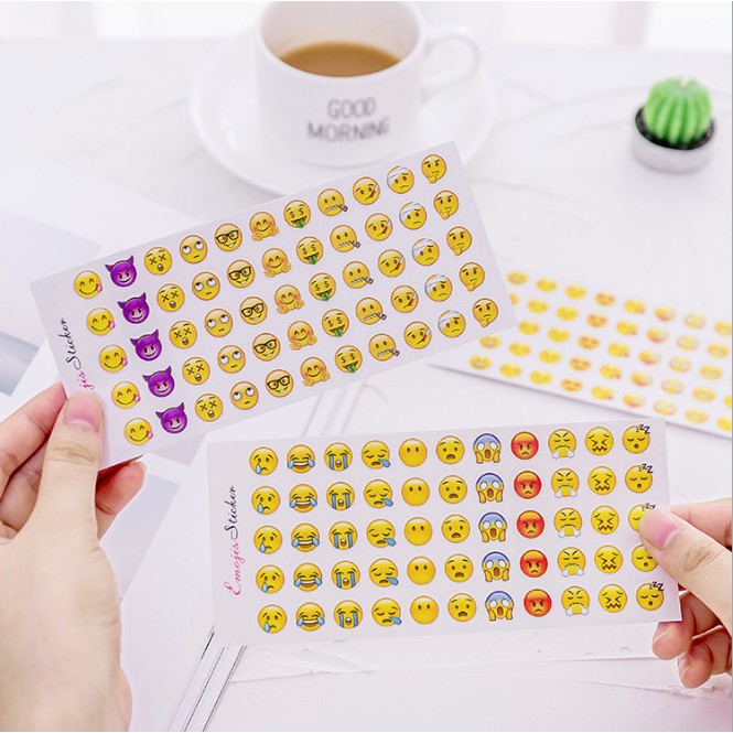 Set 12 tấm Sticker cảm xúc