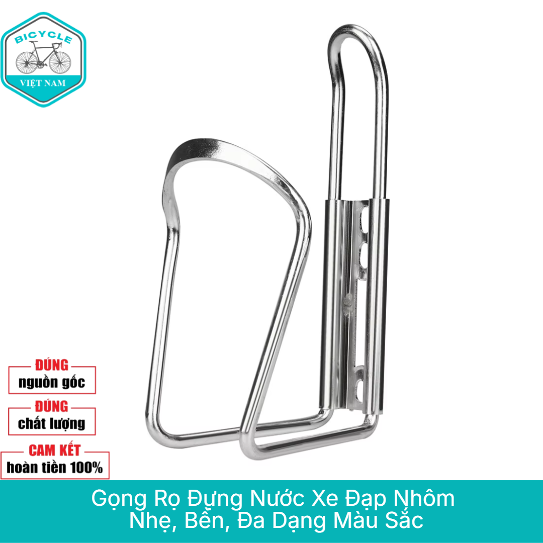 Gọng Rọ Đựng Bình Nước Xe Đạp Nhôm - Siêu Nhẹ 50g, Nhiều Màu