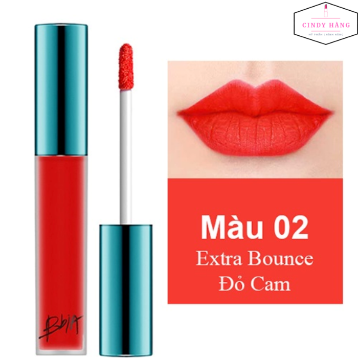 BH 12T HCMSon Bbia last velvet Extra Bounce 02 Đỏ Cam  Chính Hãng