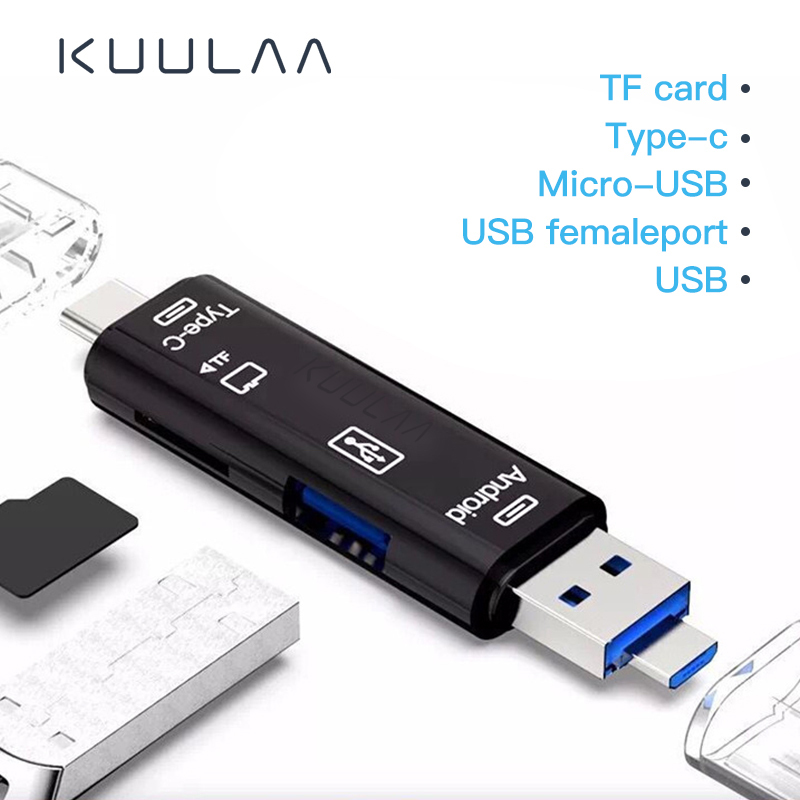 Bảng giá KUULAA Đầu lọc thẻ USB 2.0 loại C 5 trong 1 Micro SD TF - INTL Phong Vũ
