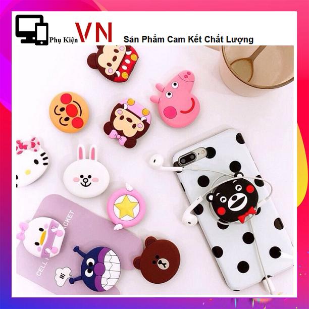 [HCM][ Siêu Hot ] PoP Đỡ Điện Thoại Hình Thú Silicon - Giá Đỡ Điện Thoại - Siêu Cute
