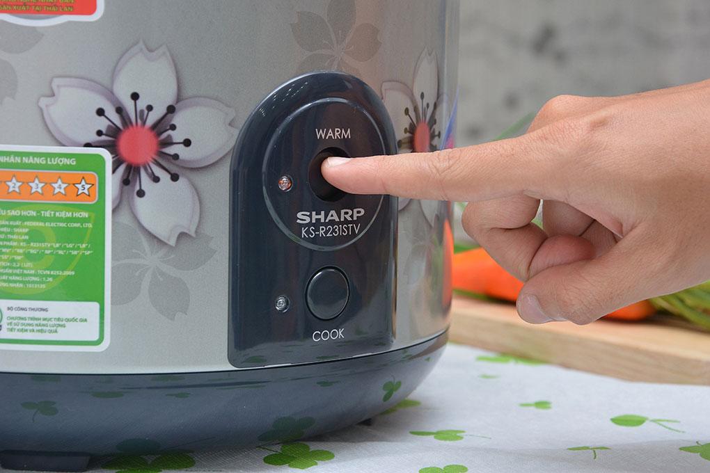[HCM]Nồi cơm điện Sharp 2.2 lít KS-R231STV