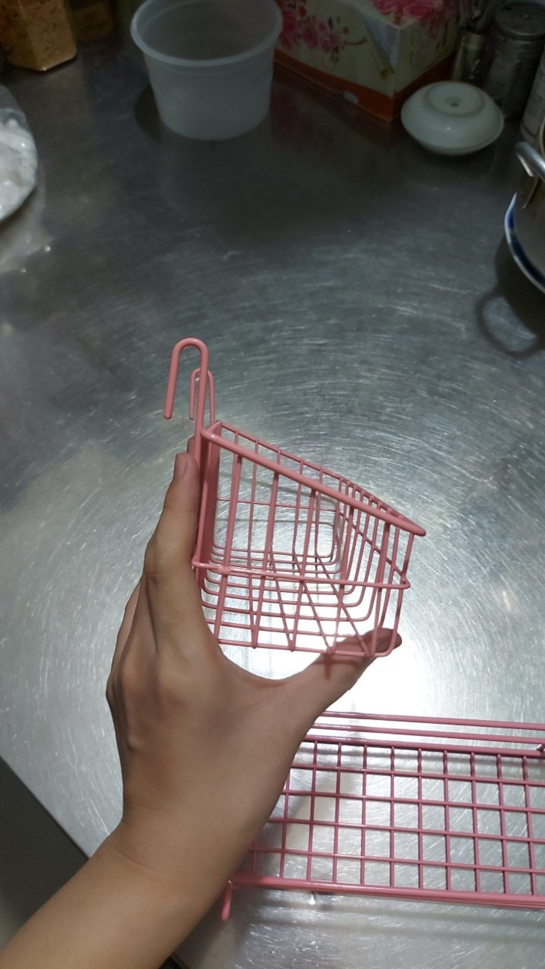 Giỏ cài lưới sắt. giỏ treo khung sắt trang trí - GIỎ 1