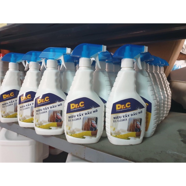 SIÊU TẨY DẦU MỠ DR.C 500ml giúp tẩy sạch mọi vết bẩn cứng đầu an toàn với da tay, tiết kiệm thời gian dọn dẹp cho các bà nội trợ - Lọ tẩy sạch dầu mỡ nhà bếp cực sạch mẫu mới